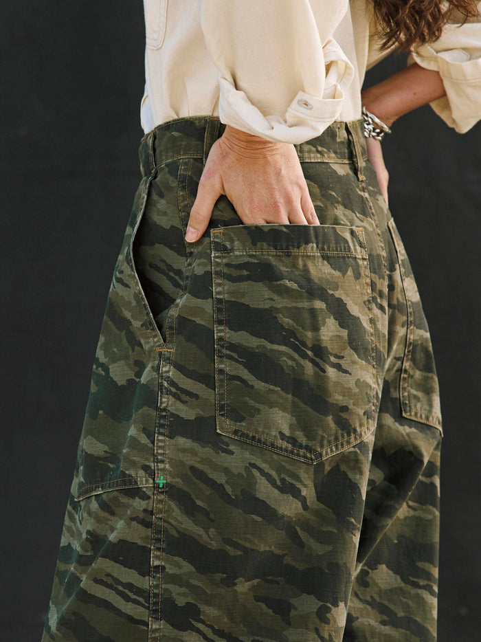 Dark Slate Gray service trouser in brushstroke camo