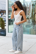 Sevyn Floral Barrel Print Jeans FINAL SALE
