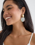 Image of Shell Disc Drop Earrings