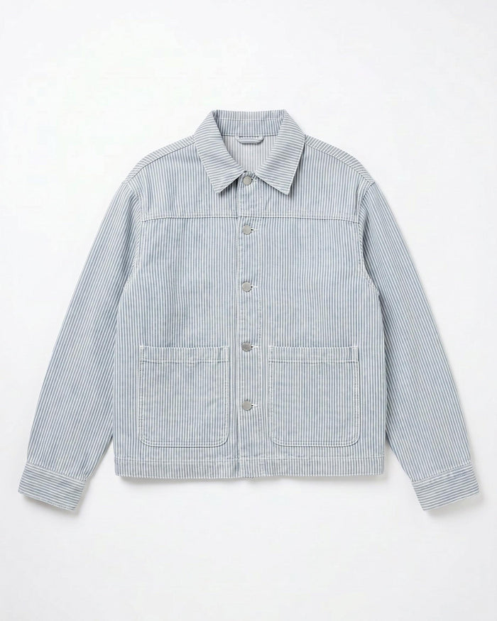 SIA DENIM JACKET - LIGHT STRIPE