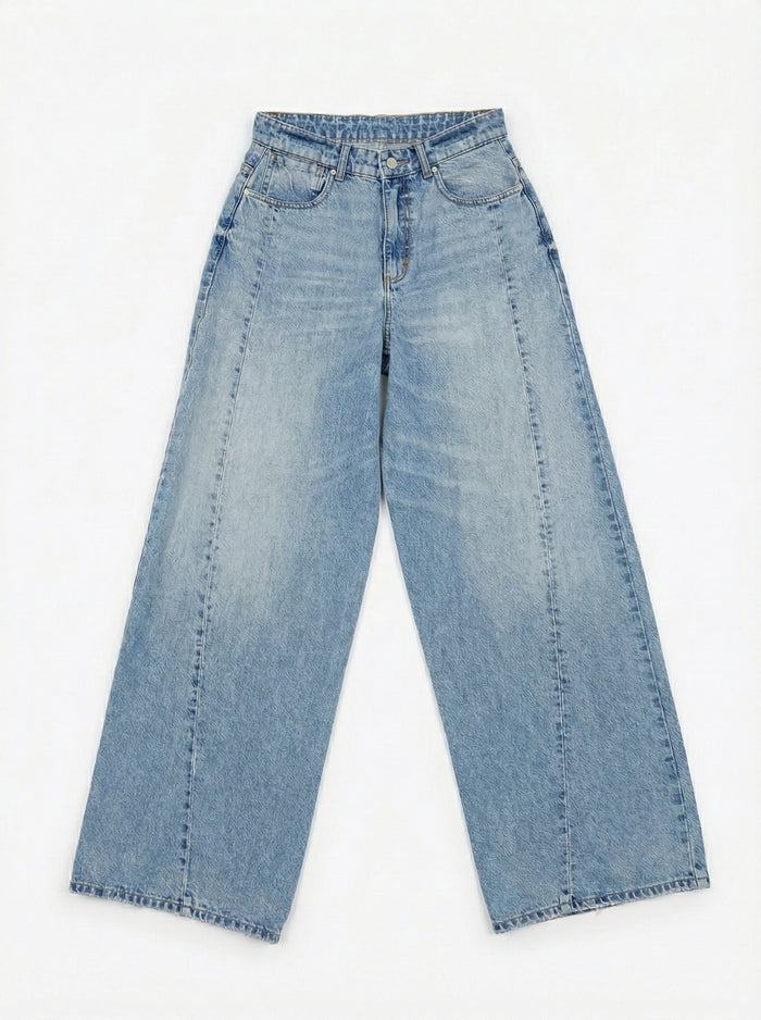 SILLE BAGGY JEANS - BLUE WASHED - Dinvintageshop