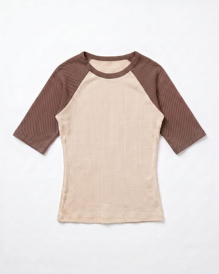 SINE 3/4 TOP - SAND/BROWN