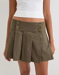 Image of Sixty Skirt in Cotton Light Twill Khaki