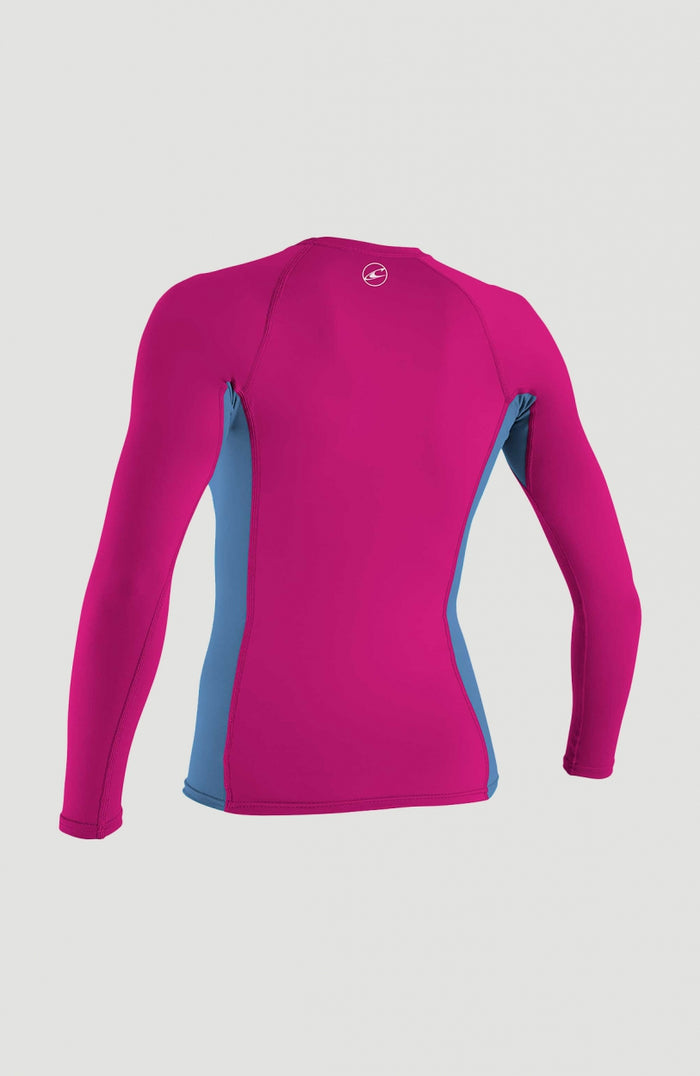 Skins Long Sleeve Crew | Dark Pink