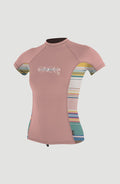 Skins Short Sleeve Crew | PEONY/BAJA STRIPE/PEONY