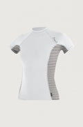 Skins Side Print Short Sleeve Rash Guard | Black