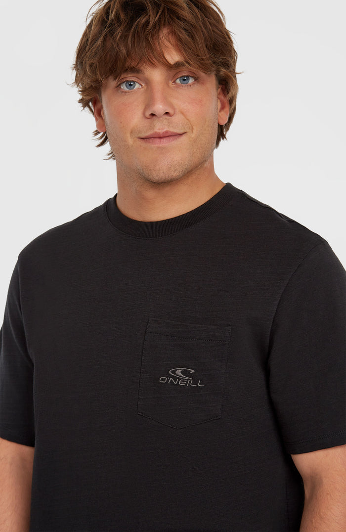 Slub Chest Pocket T-Shirt | Black Out
