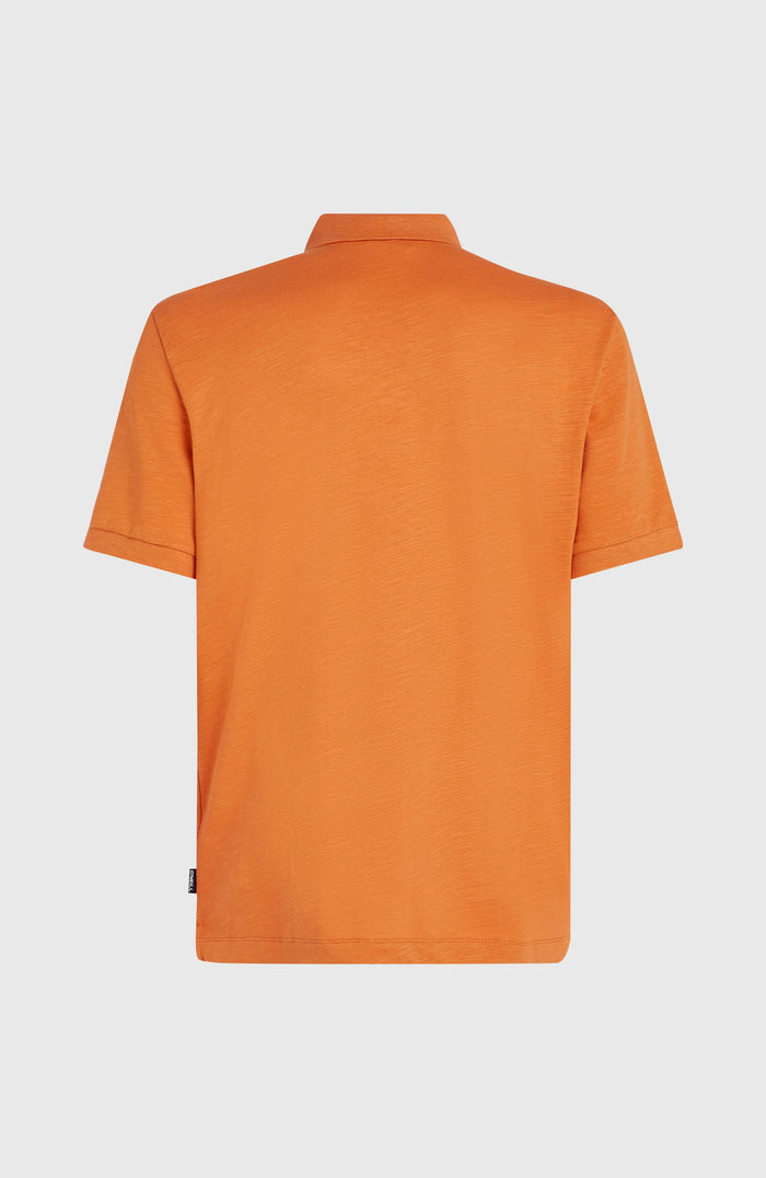 Slub Small Logo Polo | Cinnamon Stick