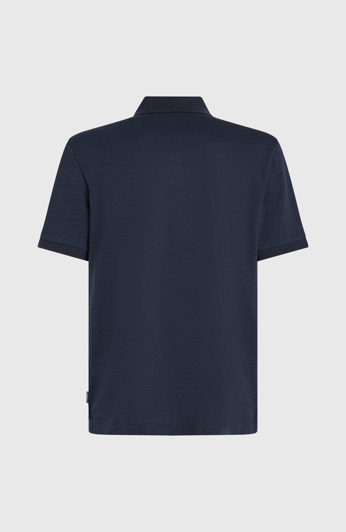 Slub Small Logo Polo | Ink Blue