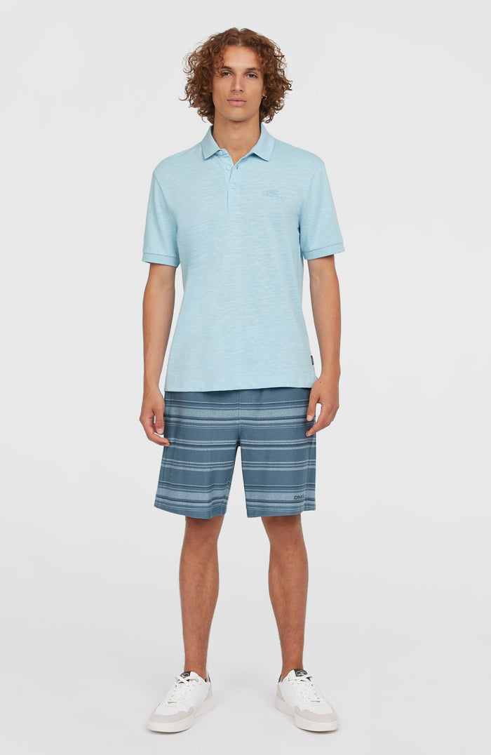 Slub Small Logo Polo | Morning Glory