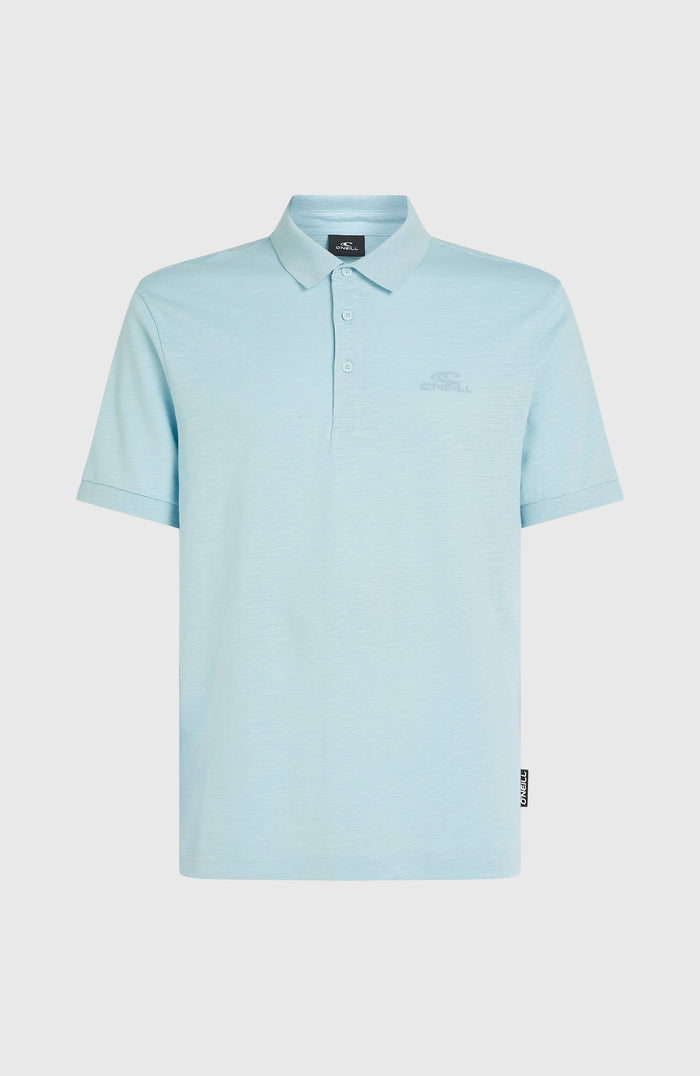 Slub Small Logo Polo | Morning Glory