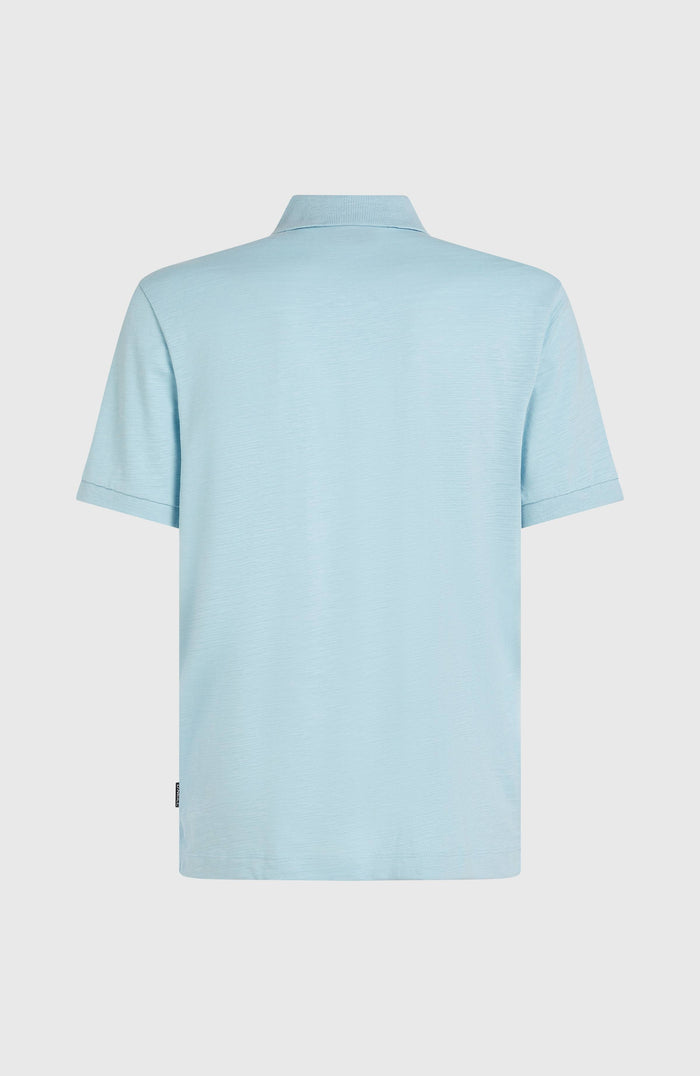 Slub Small Logo Polo | Morning Glory
