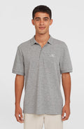 Slub Small Logo Polo | Silver Melee