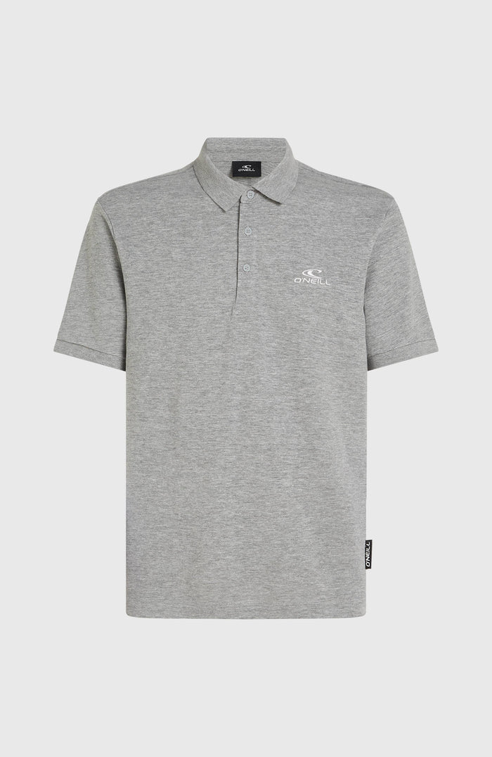 Slub Small Logo Polo | Silver Melee