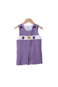 The Smocked Flamingo Apparel & Accessories Smocked Purple/Gold Tiger Jon Jon