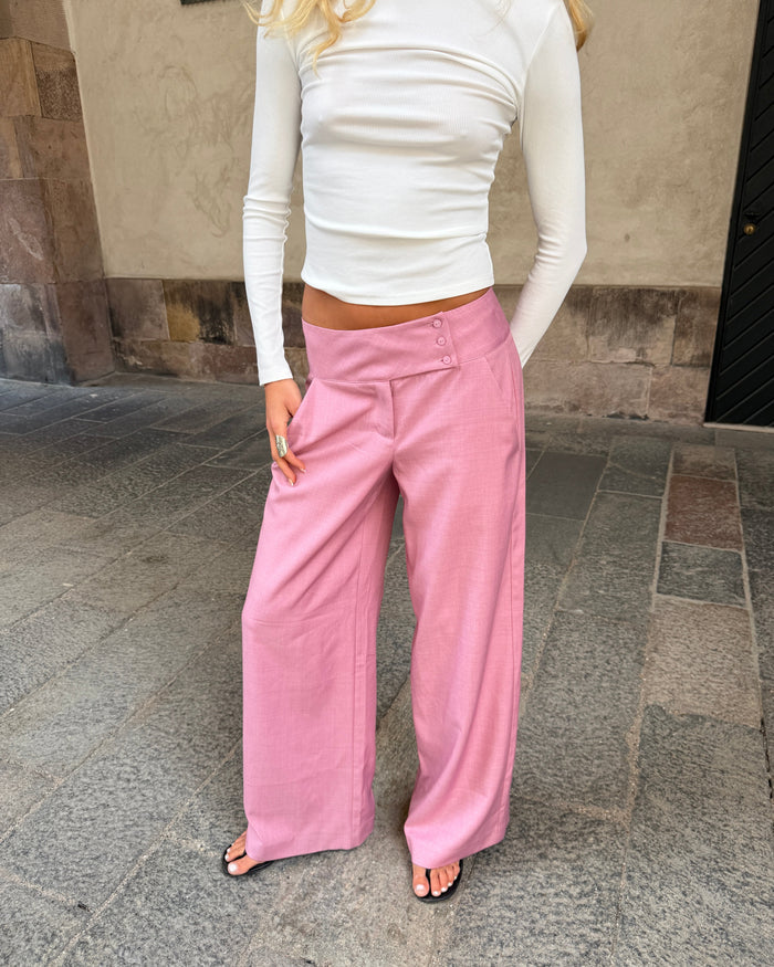 SOPHIE SUIT PANT - BERRY PINK