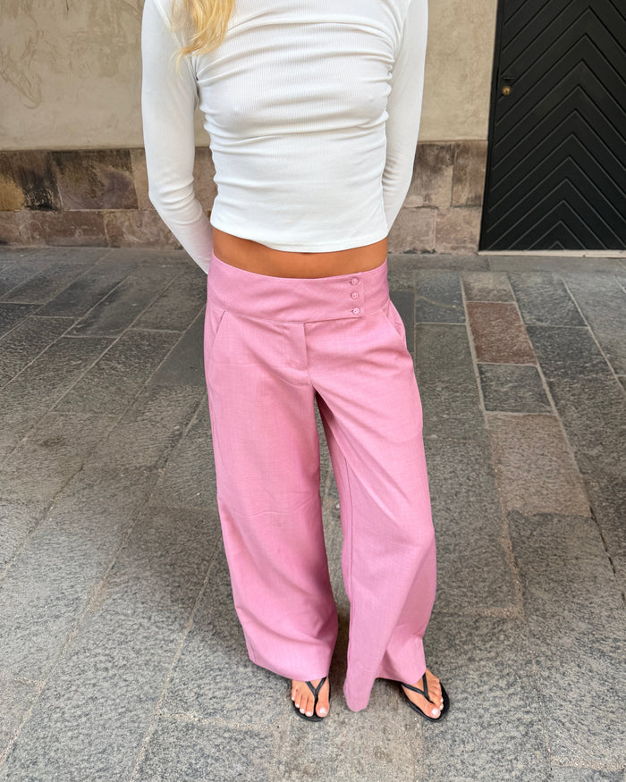 SOPHIE SUIT PANT - BERRY PINK