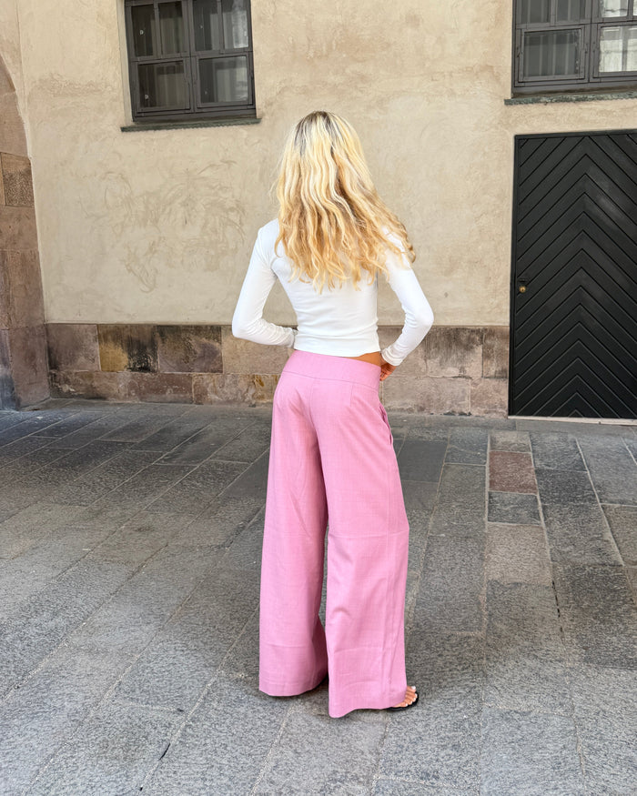 SOPHIE SUIT PANT - BERRY PINK