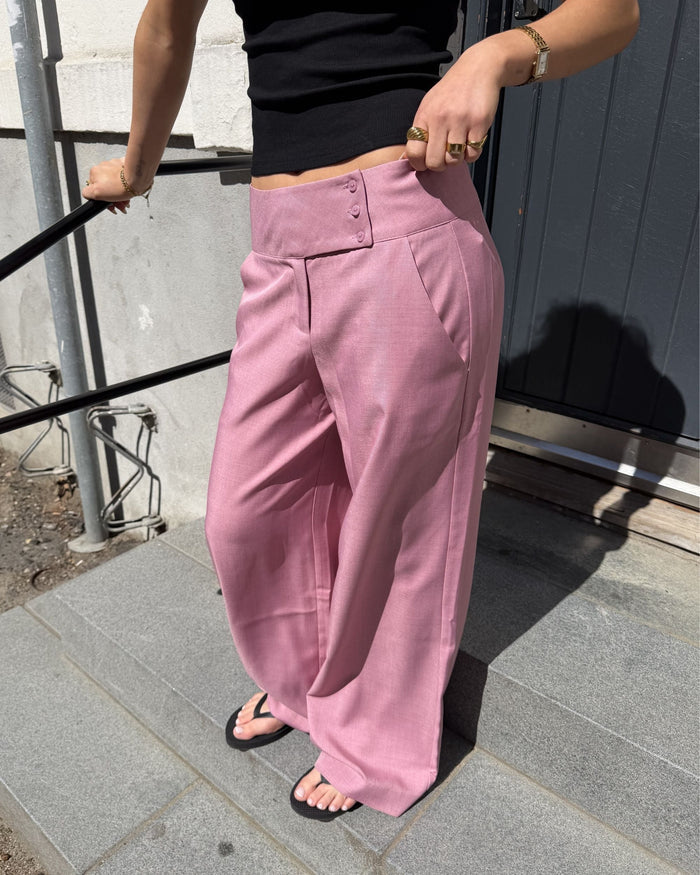 SOPHIE SUIT PANT - BERRY PINK