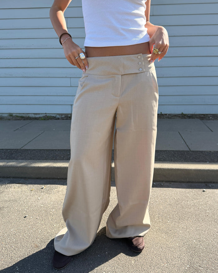 SOPHIE SUIT PANT - SAND