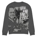 Spike Cohen You are the Power Knitted crew neck sweater