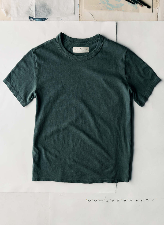 Light Gray spruce knit midweight crew