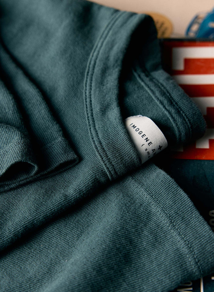 Dark Slate Gray spruce knit midweight crew