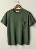 Light Gray spruce knit pocket tee