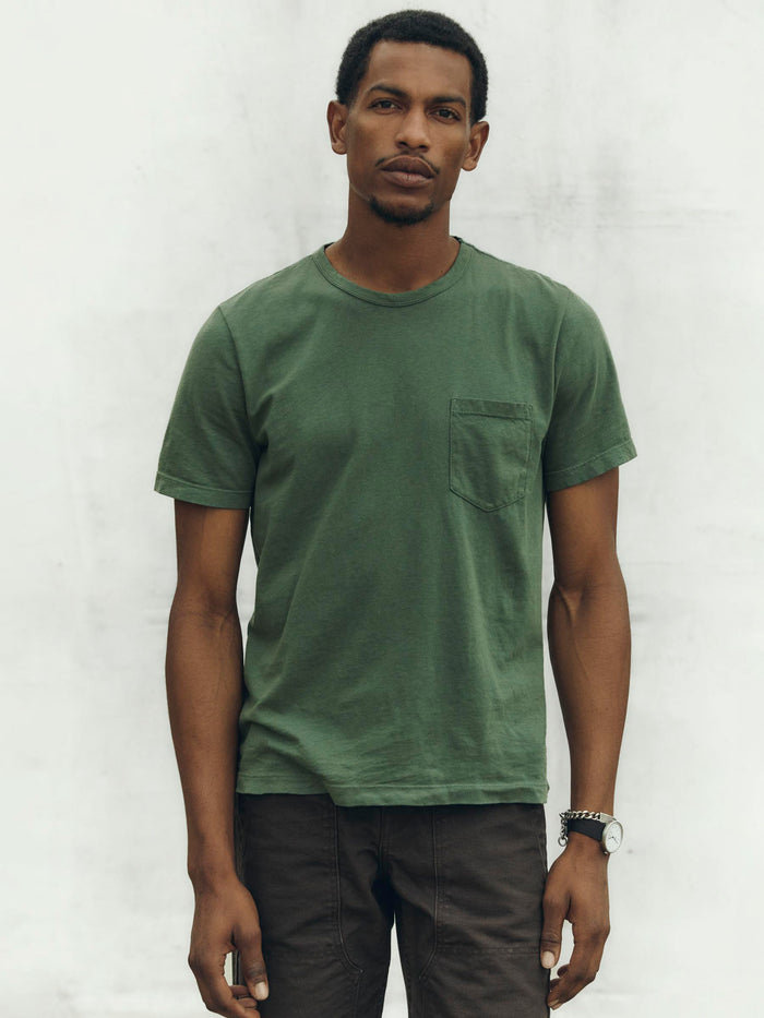 Lavender spruce knit pocket tee