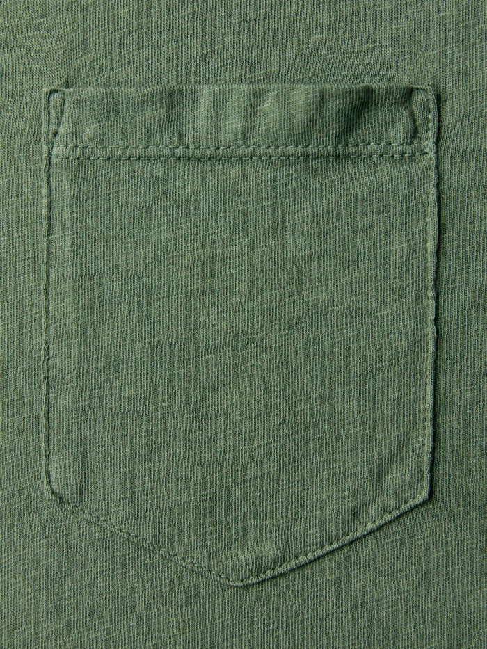 Dim Gray spruce knit pocket tee