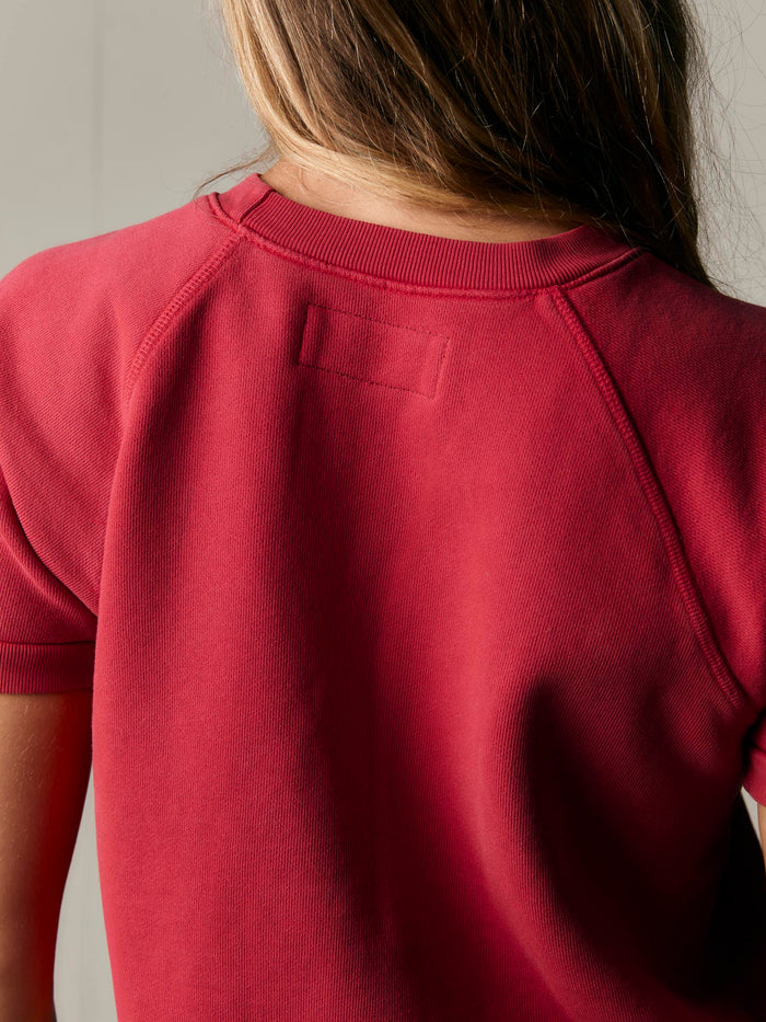 Black s/s "lil' devil" raglan sweatshirt