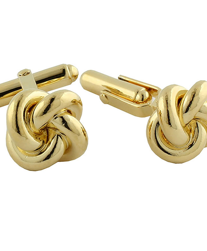 SS861413 | Gold Plated Sterling Silver Knot Stud Set