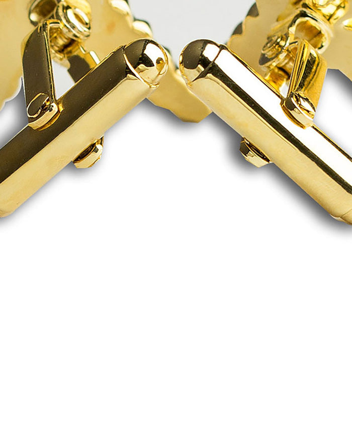 SS861413 | Gold Plated Sterling Silver Knot Stud Set