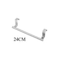 Stainless Steel Over-Door Towel Rack - Bathroom and Kitchen Storage Organizer