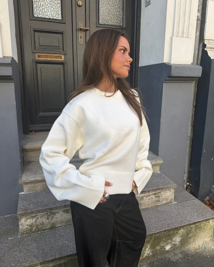 STINE OVERSIZE KNIT - OFFWHITE - Dinvintageshop
