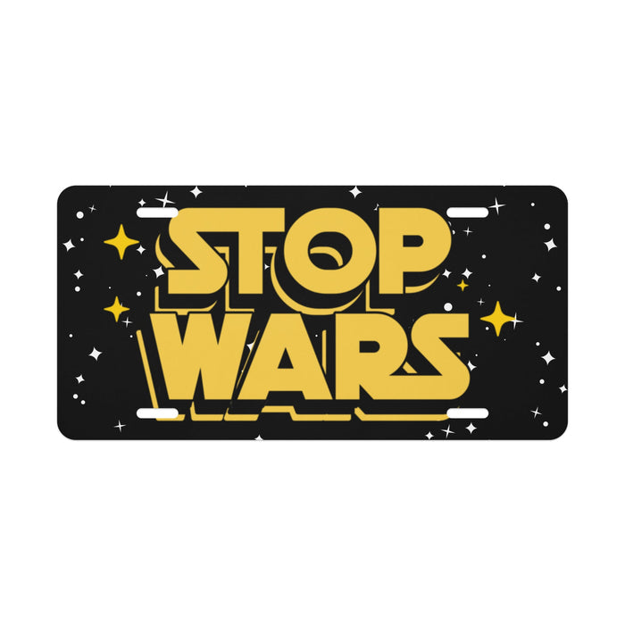 Stop Wars Vanity license plate
