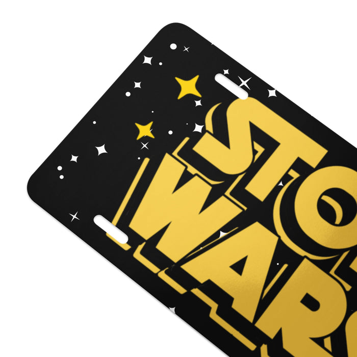 Stop Wars Vanity license plate