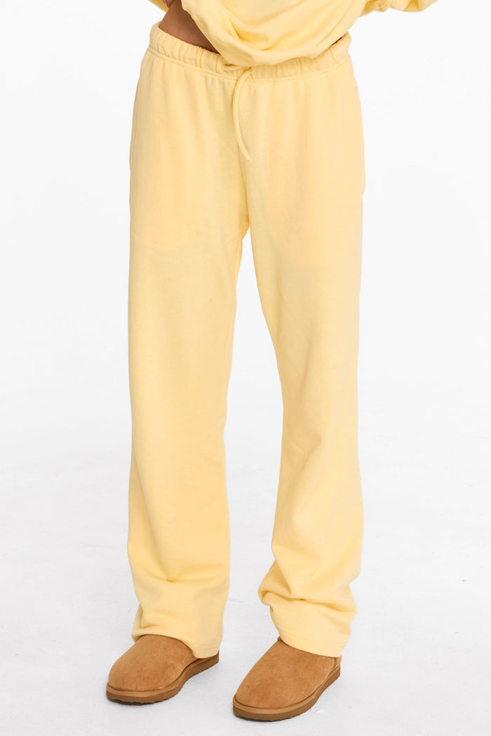 Straight Leg Sweatpants - Sunny