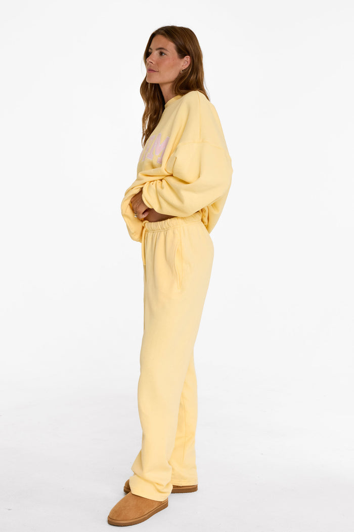 Straight Leg Sweatpants - Sunny