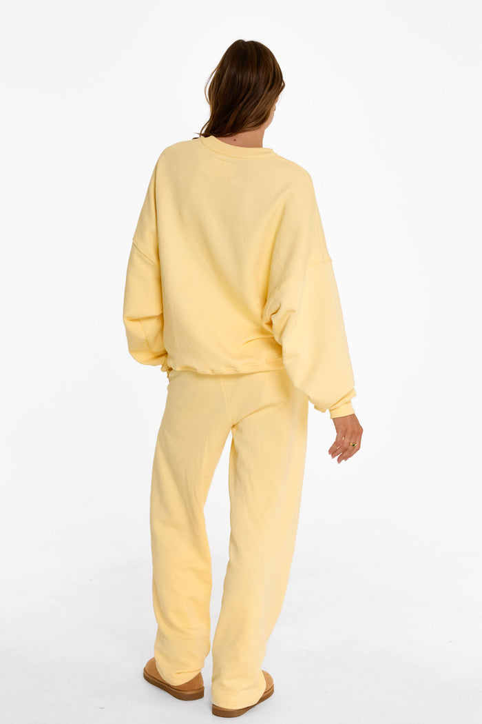 Straight Leg Sweatpants - Sunny