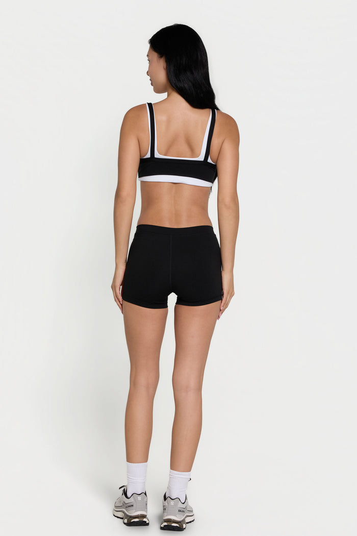 Striped Mini Short - Black/White