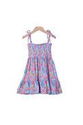 The Smocked Flamingo Apparel & Accessories Summer Coral Knit Dress