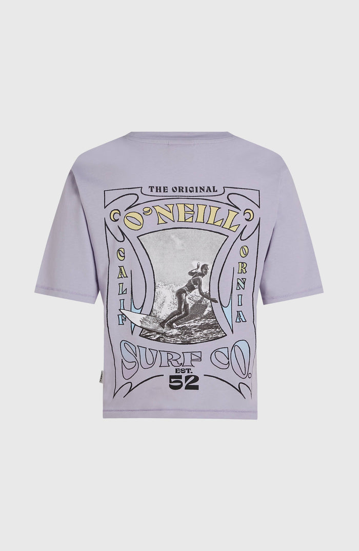 Summer Musthaves Back Print T-Shirt | Purple Gleam