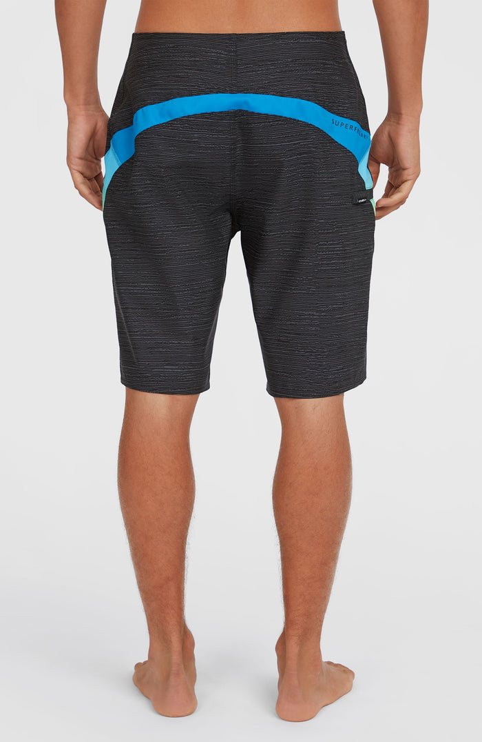 Superfreak 20'' Boardshorts | Black Multi Colour Panel