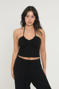 Sweater Halter - Black