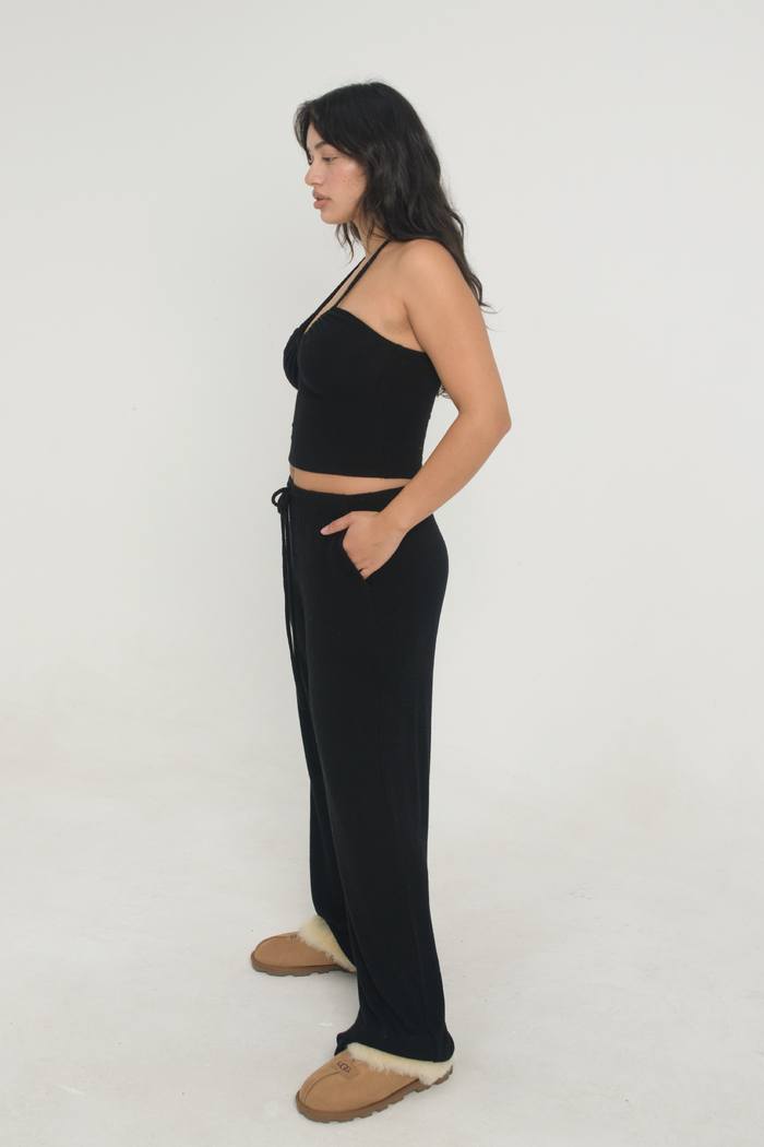 Sweater Halter - Black