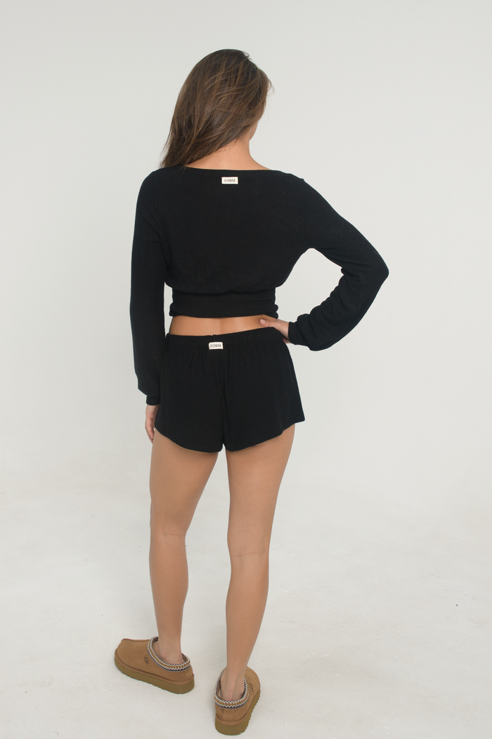 Sweater Shorts - Black