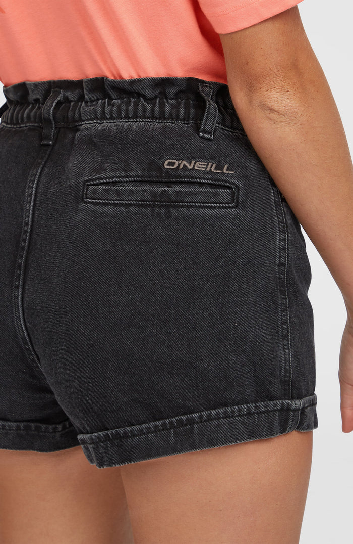 Tasia Paperbag Shorts | Black Out