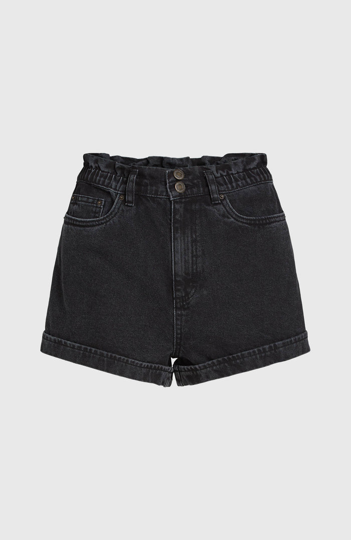 Tasia Paperbag Shorts | Black Out