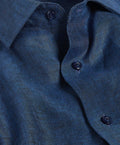 TBMS12109412 | Navy Linen Dress Shirt